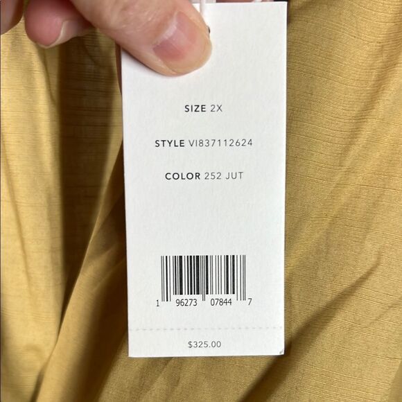 Vince Tan Button Up Blouse. MSRP $325 - Picture 8 of 9
